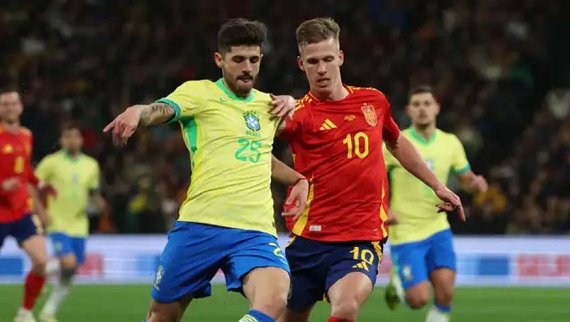 শেষমূহূর্তে স্পেনকে রুখে দিল ব্রাজিল